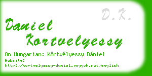 daniel kortvelyessy business card